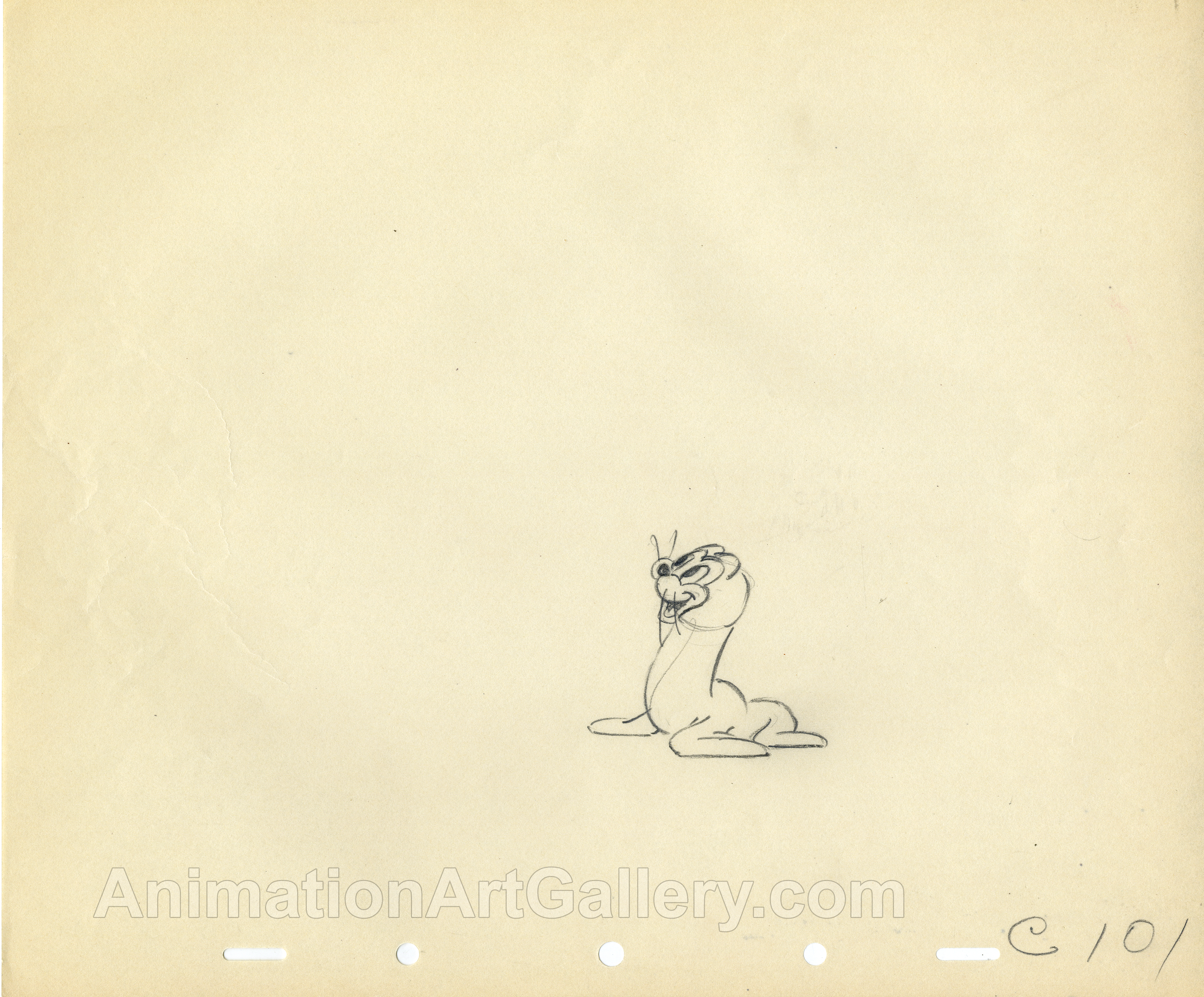 Original Production Drawing of Salty the Seal from Disney