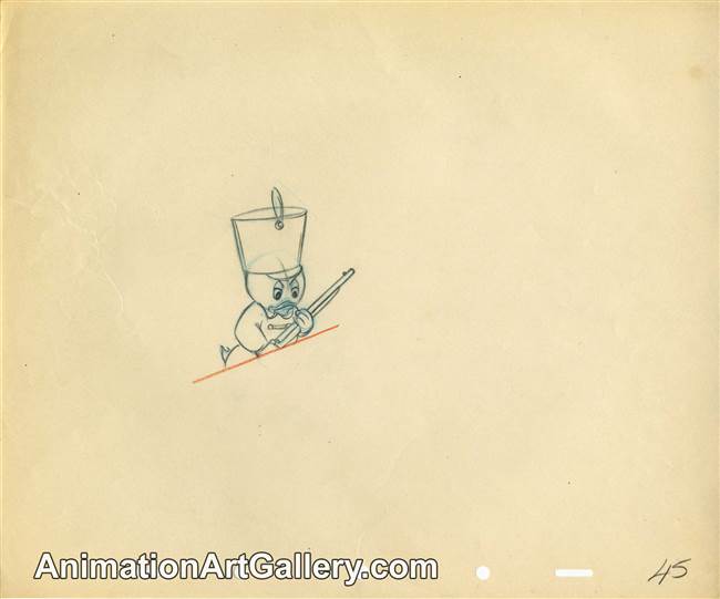 Original Production Drawing of Donald's Nephew from Disney