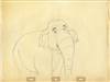 Original Production Drawing of Winnifred from Jungle Book (1967)