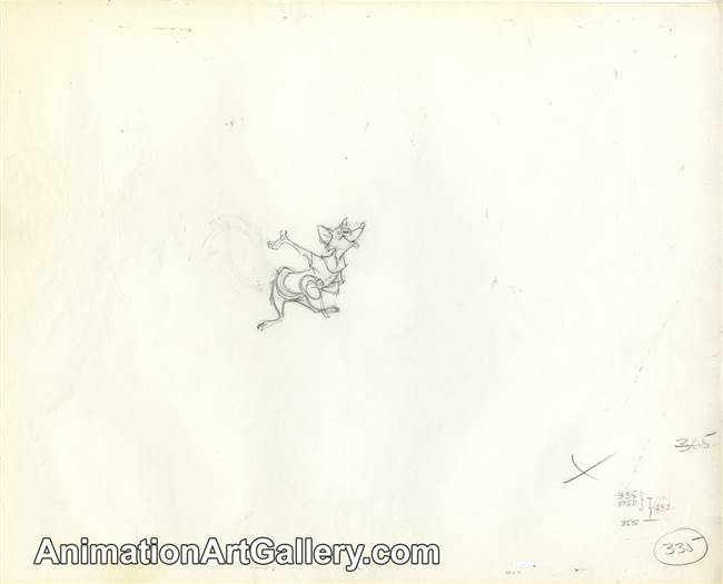 Production Drawing of Robin Hood from Robin Hood