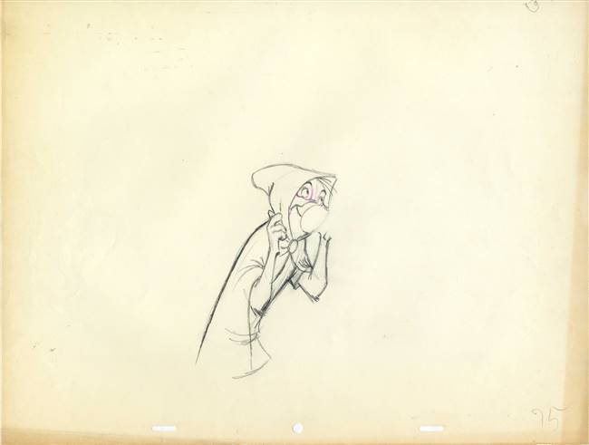 Original Production Drawing of Robin Hood from Robin Hood (1973)