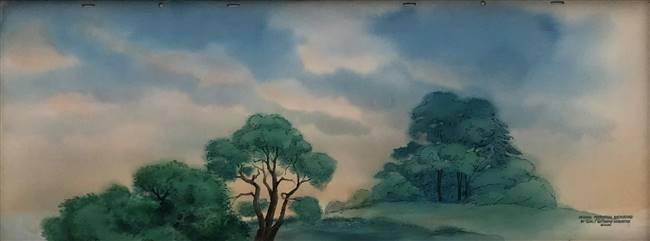 Original Production Background from Winnie the Pooh and the Honey Tree (1966)