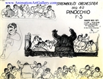 Photostat of Stromboli and an orchestra from Pinocchio