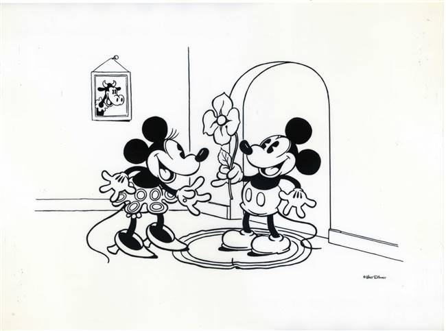 Mickey and Minnie Mouse Print