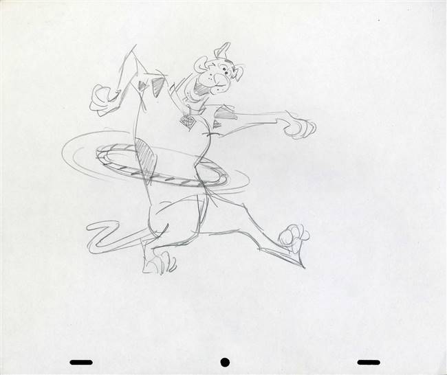 Original Publicity Drawing of Scooby Doo