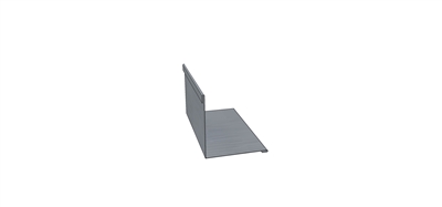 Inside Corner Cap Galvanized 10' L for 7.2 Metal Roofing