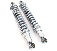 Chrome Rear Moped Shocks - 280mm