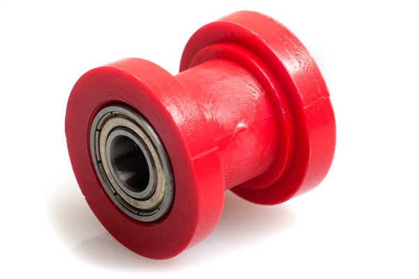 Universal Moped Red Drive Chain Tension Roller