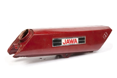 Jawa Babetta Tank - Red - Dinged Up Real Bad N' Rusty