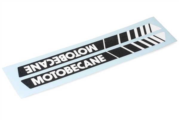 Motobecane Moped White/Blk Gas Tank Decals