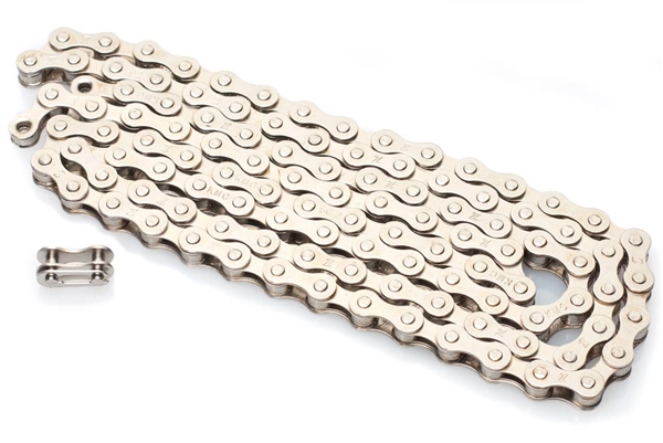 1/8" Silver Moped Pedal Chain - 112 Links