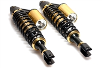 Black and Gold Adjustable Length 360mm - 380mm Gas Clevis Shocks
