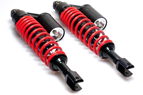 Red Adjustable Length 360mm - 380mm Gas Clevis Shocks