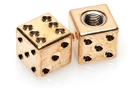 GOLD DICE Valve Stem Caps