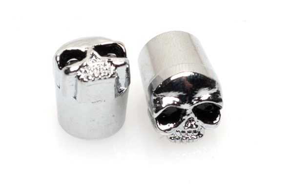 Chrome SKULL Valve Stem Caps