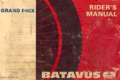 Free Batavus Grand Prix Moped Owners Manual