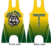 Sublimated wrestling singlet bulldog