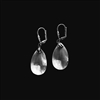 Crystal Drop Earrings in Sterling Silver