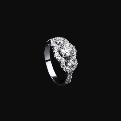 1.25 Carat Classic Diamond Engagement Ring 18kt Yellow Gold