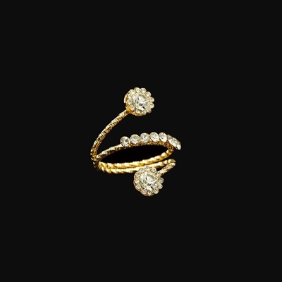 Two-Stone Ring 1/2 ct tw Diamonds 14K Yellow Gold