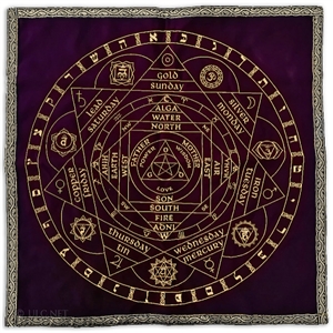 Magick Circle Ritual Altar Cloth