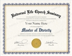 Universal Life Church Master of Divinity Degree