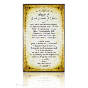 Prayer of St Francis Plaque (Clearance)