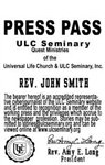 ULC Seminary Press Pass