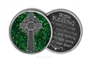 Celtic Cross Blessing Token (Green)