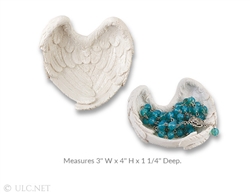 Angel Heart Wings Keepsake Dish