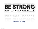 Be Strong Vinyl Decal (Clearance)