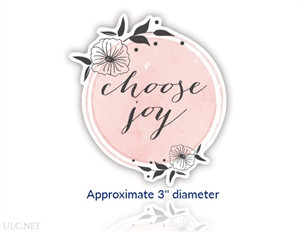 Wreathed Vinyl Decal (Clearance)