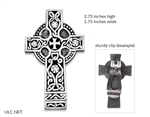 Celtic Cross Visor Clip