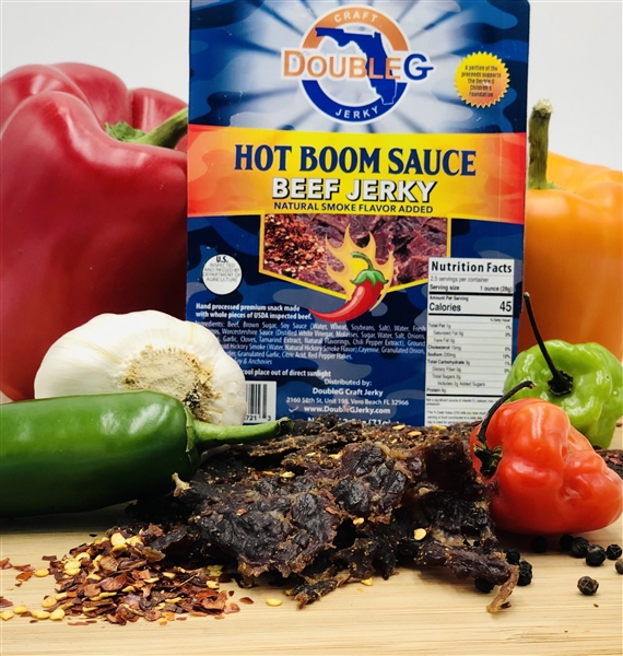 DoubleG Craft Jerky - Hot Boom Sauce