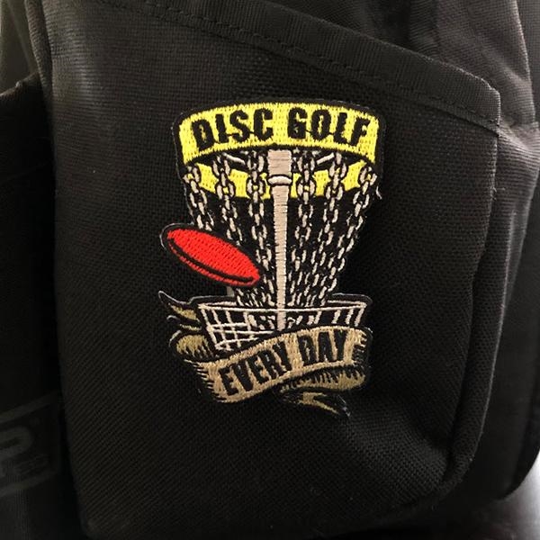 Disc Golf Pins - Disc Golf Every Day (Velcro Patch)