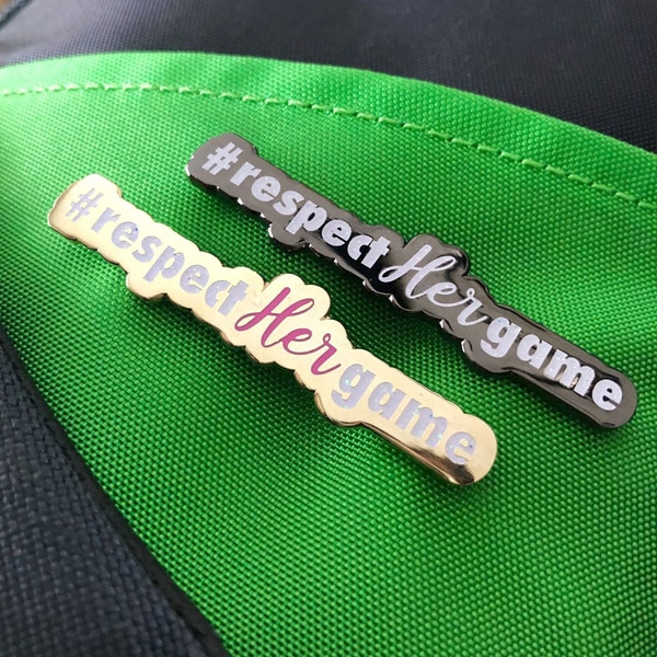 Disc Golf Pins - Respect Her Game