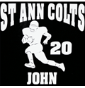 Football Run Car Window Decal