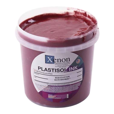 Red Glitter Screen Printing Ink