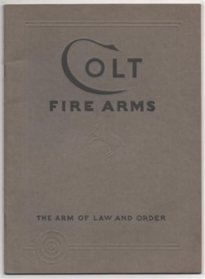 Colt Firearms. Sales Catalogue Jan 1935