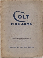 Colt Firearms Sales Catalogue 1929