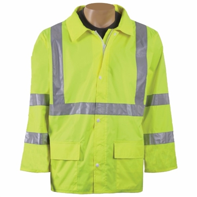 2W International 155C-3 Lightweight High Viz Rain Jacket