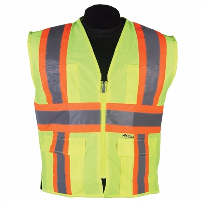 2W International Contrast High Viz Vest