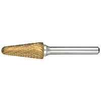 Alfa Tools Micrograin Carbide Burrs Double Cut TiN Coated