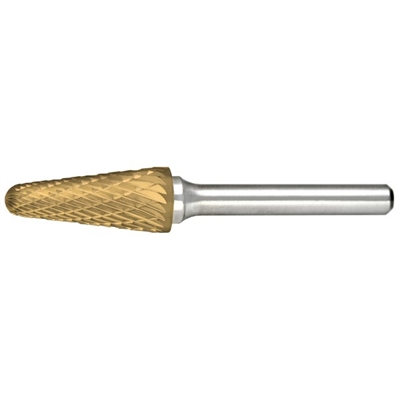 Alfa Tools Micrograin Carbide Burrs Double Cut TiN Coated