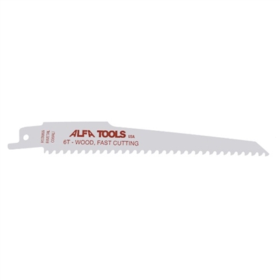 Alfa Tools RSBM66 Bi-Metal 6" 6 TPI Reciprocating Saw Blade