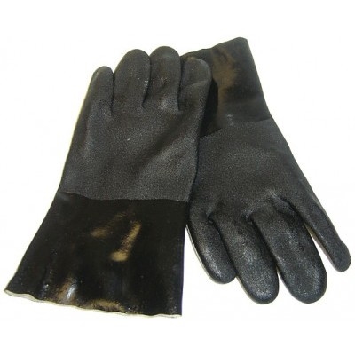 ChemTex GLO1217 Black PVC-Coated Gloves