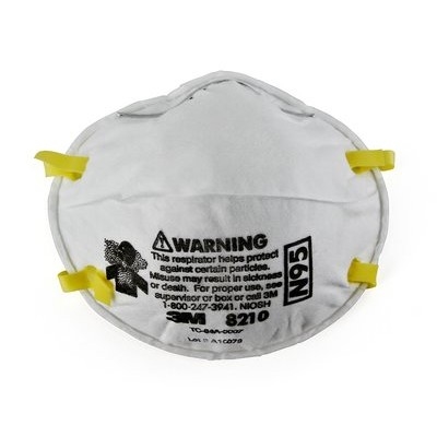 3M 8210 N95 Particulate Respirator No Valve