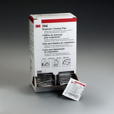3M 504 No Alcohol Respirator Cleaning Wipes