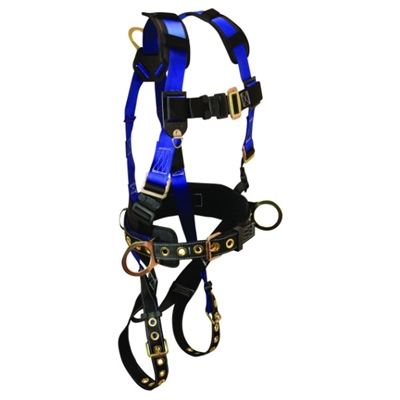 FallTech 7073LX Construction Harness, 3-D Rings