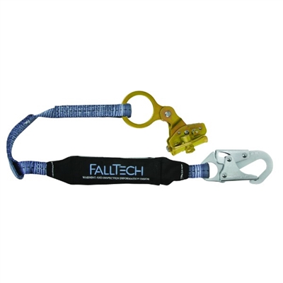 Trailing Rope Grab with Attached 3 ft. Shock Absorbing Lanyard